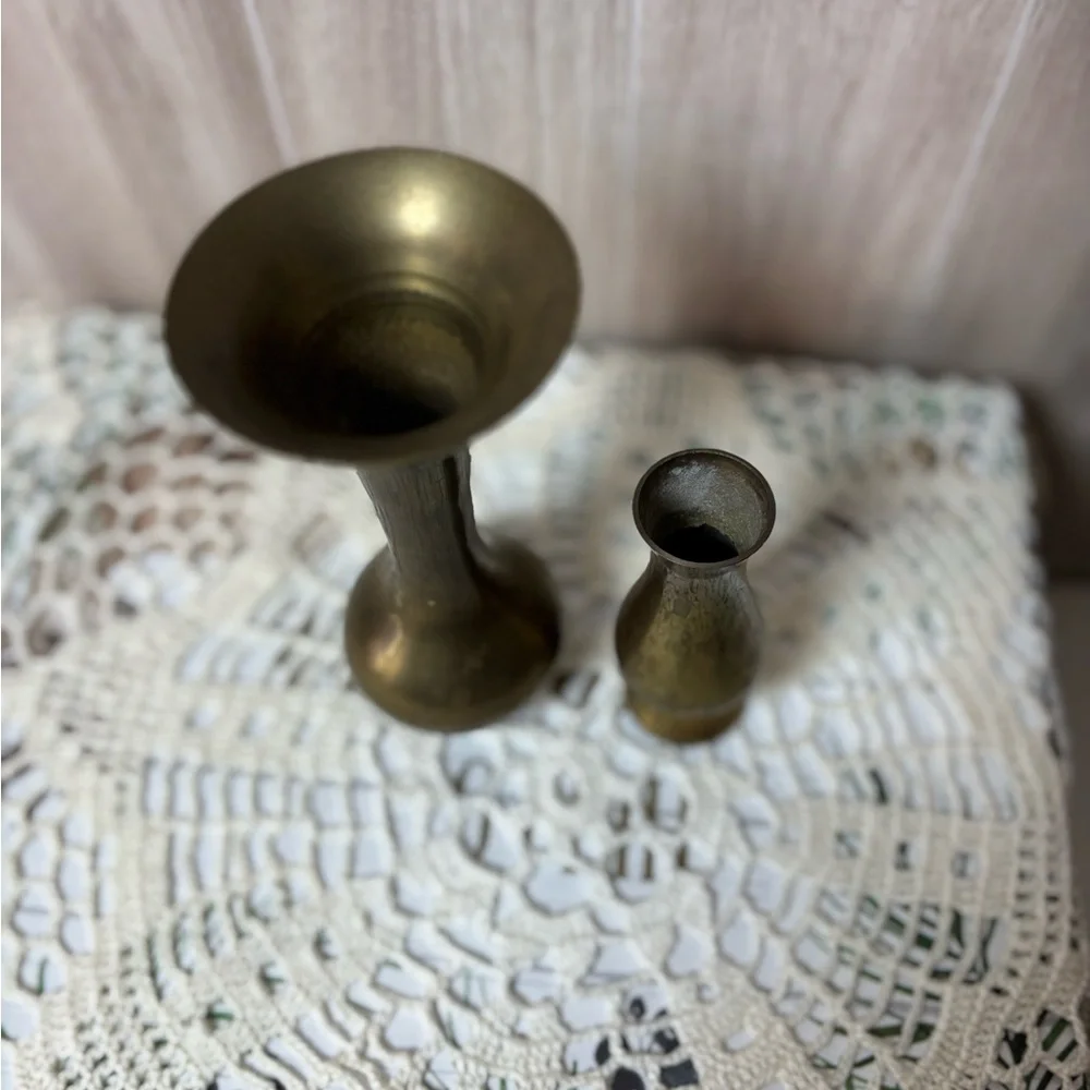 Elegant Brass Vases Small